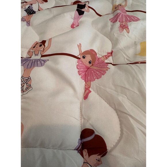 Toddler Nap Mat – Born to Dance Ballerina | Roll-Up Sleeping Bag with Pillow - Picture 8 of 9